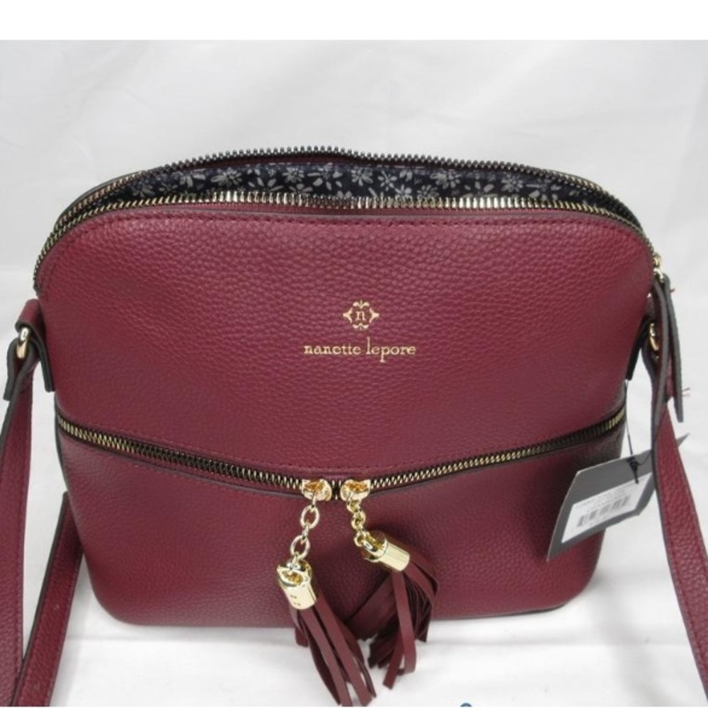 Nanette Lepore Lonnie Dome Crossbody NWT Cranberry